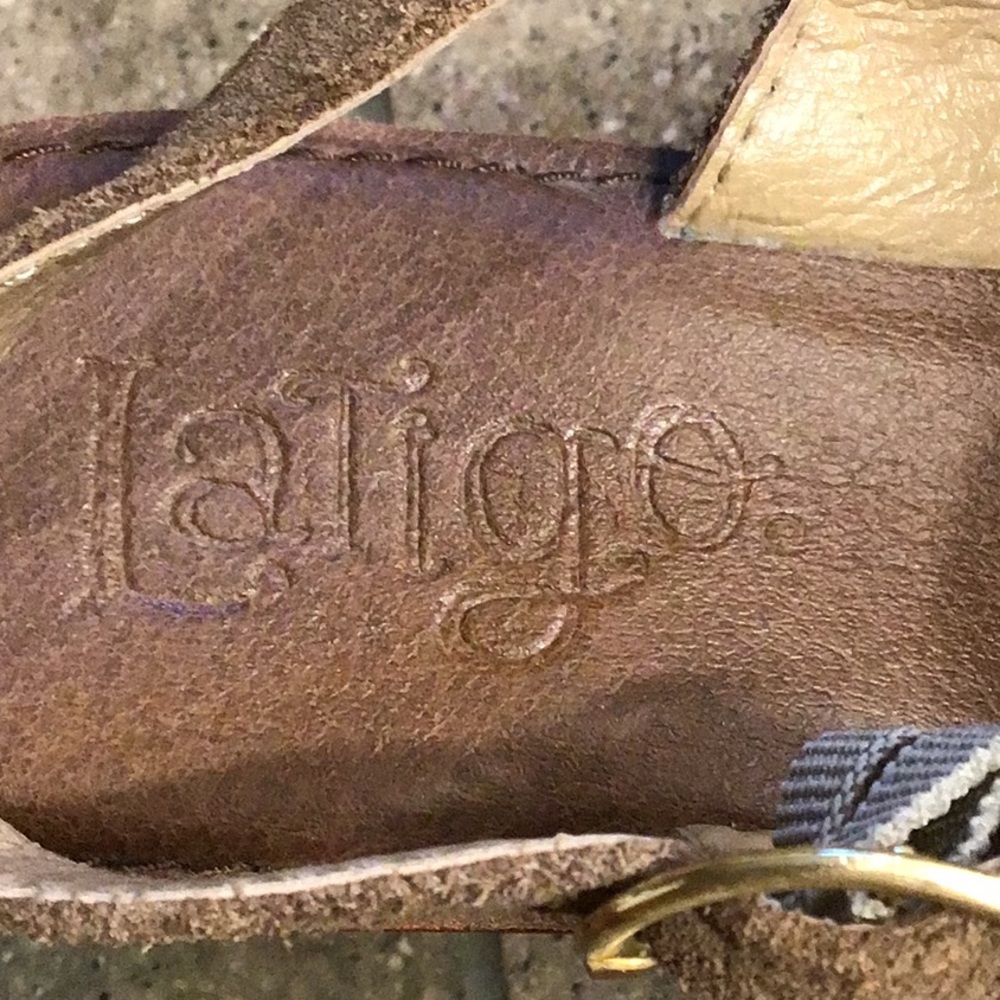 Latigo Iris tan leather sandals, 8.5 - Picture 9 of 16